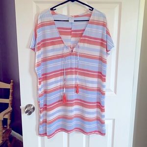 Casual beach coverup dress. Size L